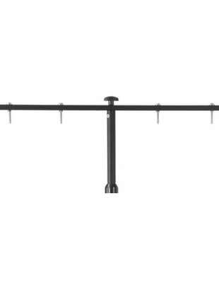 Brennenstuhl ST 301 Trépied télescopique pour chantier noir avec barre transversale, 115 - 300 cm, 10Kg de charge admissible pour projecteurs LED (1170310010)