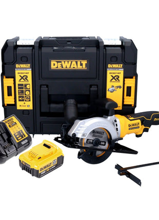 DeWalt DCS 571 M1 Akku Handkreissäge 18 V 115 mm Brushless + 1x Akku 4,0 Ah + Ladegerät + TSTAK