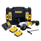 DeWalt DCS 571 M2 Akku Handkreissäge 18 V 115 mm Brushless + 2x Akku 4,0 Ah + Ladegerät + TSTAK