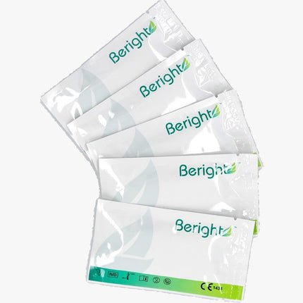 "BERIGHT" Corona Antigen Schnelltest zur Eigenanwendung für Laien / VPE 5er / CE-Zertifizierung / BfArM-Listung (AT1172/21) / PEI Evaluiert - Toolbrothers