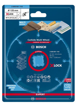 Disco de corte Bosch Expert Carbide Multi Wheel X-LOCK (2608901193) 125 mm x 22,23 mm