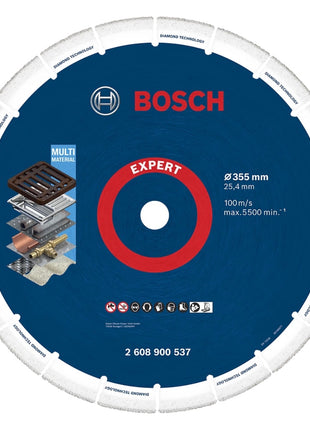 Bosch Expert Diamond Metal Wheel Disque à tronçonner 355 x 25,4 mm ( 2608900537 )