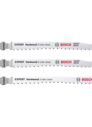 Bosch EXPERT Hardwood 2 side clean T 308 BF / BFP Stichsägeblatt Set 117 mm 3 tlg. ( 2608900549 ) Bi-Metall