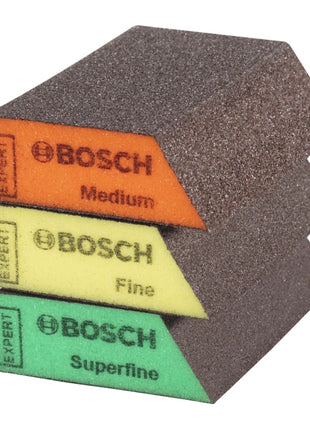 Bosch Expert S470 Set d'éponges abrasive 69 x 97 x 26 mm Moyen / Fin / Superfin 3 pcs. ( 2608901174 )