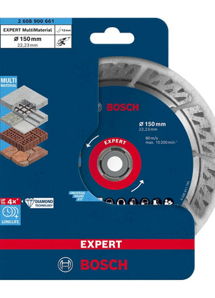 Bosch EXPERT MultiMaterial Diamant Trennscheibe 150 x 22,23 mm 1 Stk. ( 2608900661 ) Long Life - Toolbrothers