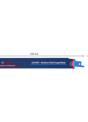 Bosch EXPERT Medium Lames de scie sabre Thick Tough Metal S 1155 HHM 225 mm - 10 pièces (2608900376)