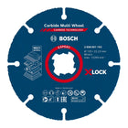 Bosch EXPERT Carbide Multi Wheel X-LOCK Disco da taglio 125 mm x 22,23 mm - 10 pz. ( 2608901195 ) Carbide Technology