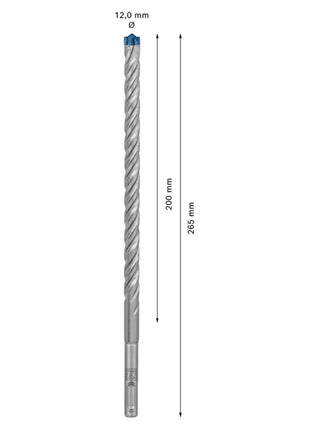 Bosch Expert SDS plus 7X Hammerbohrer 12 x 265 mm 10 Stk. ( 2608900175 ) 4 Schneiden Carbide Technology