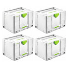 Festool Systainer T-LOC SYS-COMBI 2 Coffret à outils 396 x 296 x 270mm, 4 pcs. (4x 200117)