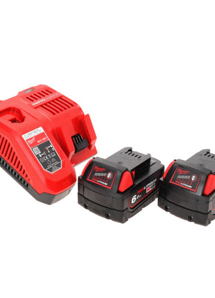 Milwaukee M18 BH-602FC Akku Bohrhammer 18 V 1,2 J SDS plus + 2x Akku 6,0 Ah + Ladegerät