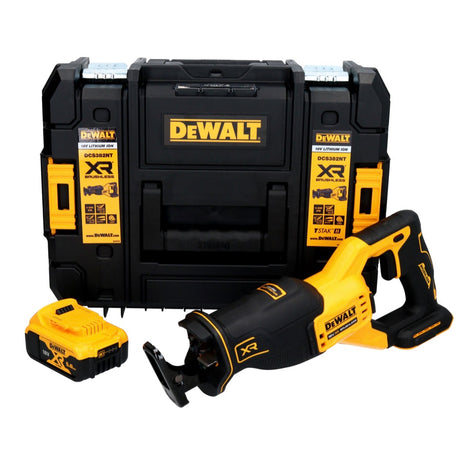 DeWalt DCS 382 NT Akku Reciprosäge Säbelsäge 18 V Brushless + 1x Akku 5,0 Ah + TSTAK - ohne Ladegerät