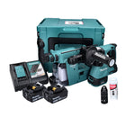 Makita DHR 243 RTJW Akku Bohrhammer 18 V 2,0 J SDS plus Brushless + 2x Akku 5,0 Ah + Ladegerät + Staubabsaugung + Makpac