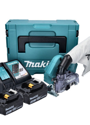 Makita DCC 500 RMJ Akku Diamantschneider 18 V 125 mm Brushless + 2x Akku 4,0 Ah + Ladegerät + Makpac - Toolbrothers