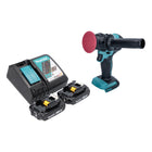 Makita DPV 300 RA Akku Schleifer Polierer 18 V 50 / 80 mm Brushless + 2x Akku 2,0 Ah + Ladegerät