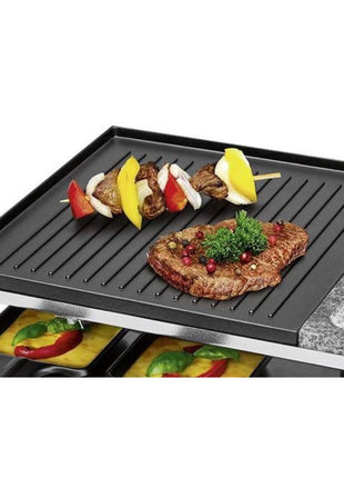 ProfiCook PC-RG 1144 Raclette Grill 2 in 1 Naturgrillstein Wendegussplatte 1700 W für bis zu 10 Personen ( 501144 )