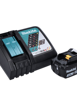 Makita DBO 380 RF1J Ponceuse orbitale sans fil 18 V 93 x 185 mm brushless + 1x Batterie 3,0 Ah + Chargeur + Makpac