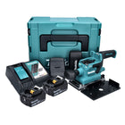 Makita DBO 380 RMJ Akku Schwingschleifer 18 V 93 x 185 mm Brushless + 2x Akku 4,0 Ah + Ladegerät + Makpac