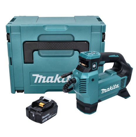 Makita DMP 181 F1J Gonfleur sans fil 11,1 bar 18 V + 1x Batterie 3,0 Ah + Coffret MAKPAC - sans chargeur