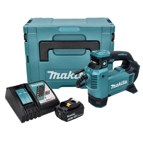 Compresor de batería Makita DMP 181 RF1J 18 V 11,1 bar + 1x batería 3,0 Ah + cargador + Makpac