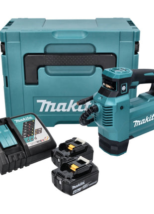 Makita DMP 181 RMJ Akku Kompressor 18 V 11,1 bar + 2x Akku 4,0 Ah + Ladegerät + Makpac