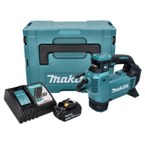 Compressore a batteria Makita DMP 181 RT1J 18 V 11,1 bar + 1x batteria 5,0 Ah + caricabatterie + Makpac