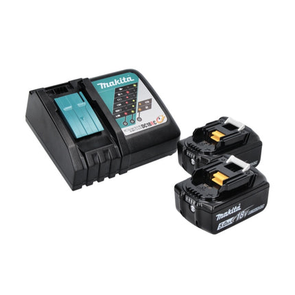 Compressore a batteria Makita DMP 181 RTJ 18 V 11,1 bar + 2x batteria ricaricabile 5,0 Ah + caricabatterie + Makpac