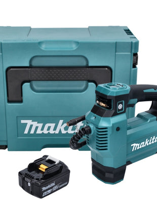 Makita DMP 181 G1J Gonfleur sans fil 11,1 bar 18 V + 1x Batterie 6,0Ah + Coffret Makpac - sans chargeur