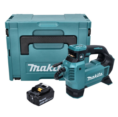 Makita DMP 181 G1J Gonfleur sans fil 11,1 bar 18 V + 1x Batterie 6,0Ah + Coffret Makpac - sans chargeur