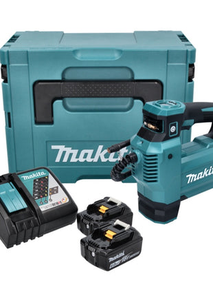 Makita DMP 181 RGJ Gonfleur sans fil 11,1 bar 18 V + 2x Batteries 6,0Ah + Chargeur + Coffret Makpac