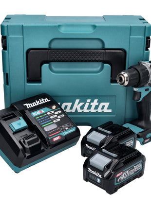 Taladro atornillador inalámbrico Makita DF 002 GM201 40 V máx. 64 Nm Brushless XGT + 2x baterías 4,0 Ah + cargador + Makpac