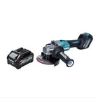 Makita GA 023 GM1 Meuleuse d'angle sans fil 40 V max. 125 mm Brushless XGT + 1x batterie 4,0 Ah - sans chargeur