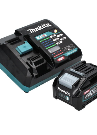 Amoladora angular a batería Makita GA 023 GM1 40 V máx. 125 mm sin escobillas XGT + 1x batería 4,0 Ah + cargador