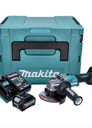 Meuleuse d'angle sur batterie Makita GA 023 GD101 40 V max. 125 mm sans balais XGT + 1x batterie 2,5 Ah + chargeur + Makpac