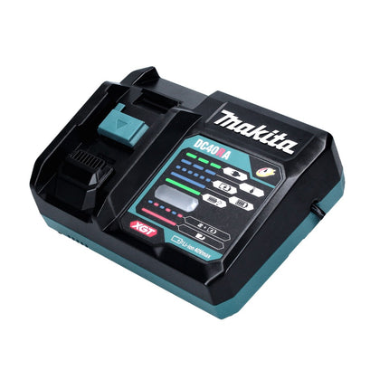 Kit di alimentazione Makita 40 V max. ( 191L76-1 ) con 2x batteria BL 4025 2,5 Ah + caricatore rapido DC 40 RA XGT LXT