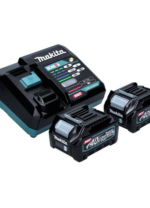 Makita FN 001 GD2 Cloueur à tête refoulante sans fil 40 V max XGT brushless + 2x Batteries 2,5 Ah + Chargeur