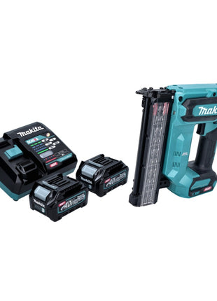 Makita FN 001 GD2 Cloueur à tête refoulante sans fil 40 V max XGT brushless + 2x Batteries 2,5 Ah + Chargeur