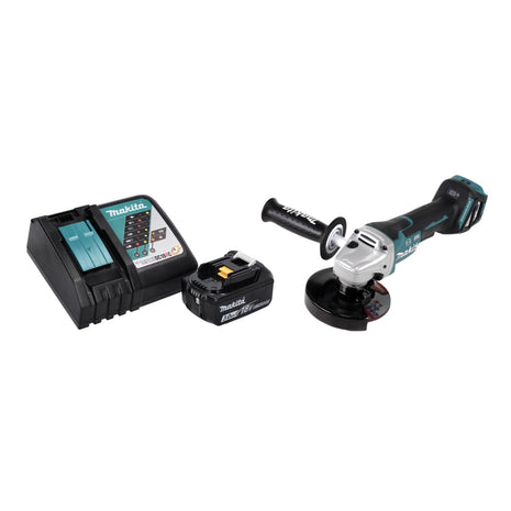 Makita DGA 517 RF1 Meuleuse d'angle sans fil 18 V 125 mm Brushless + 1x batterie 3,0 Ah + chargeur