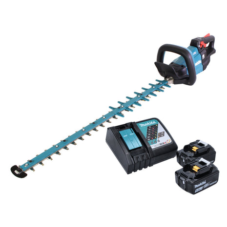 Makita DUH 752 RT Taille-haie sans fil 75cm Brushless 18V + 2x Batteries 5,0 Ah + Chargeur