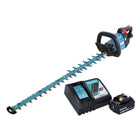 Cortasetos a batería Makita DUH 752 RG1 18 V 75 cm sin escobillas + 1x batería 6,0 Ah + cargador