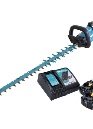 Makita DUH 752 RG Taille-haie sans fil 75cm Brushless 18V + 2x Batteries 6,0 Ah + Chargeur