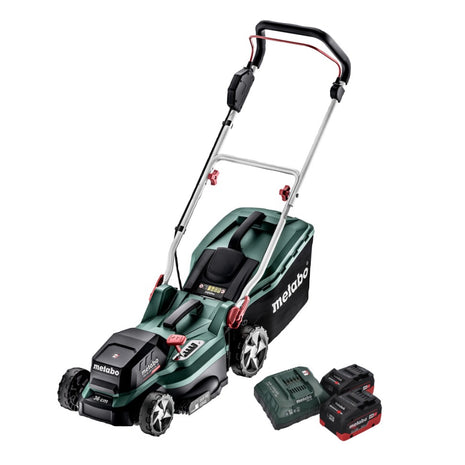 Metabo RM 36-18 LTX BL 36 Akku Rasenmäher 36 V ( 2x 18 V ) LTX Brushless + 2x Akku 8,0 Ah + Ladegerät - Toolbrothers