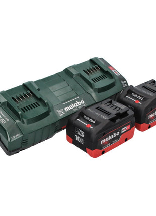 Metabo RM 36-18 LTX BL 36 Akku Rasenmäher 36 V ( 2x 18 V ) LTX Brushless + 2x Akku 10,0 Ah + Doppelladegerät - Toolbrothers