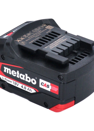 Metabo Akku Set 2x Li-Power Akkupack 18 V 4,0 Ah CAS Li-Ion ( 2x 625027000 ) mit Ladestandsanzeige