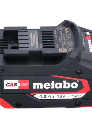 Metabo Set de base 2x Batteries Li-Power 4,0 Ah 18V CAS Li-Ion + Chargeur ASC 55 (2x 625027000) (‭627378000‬)