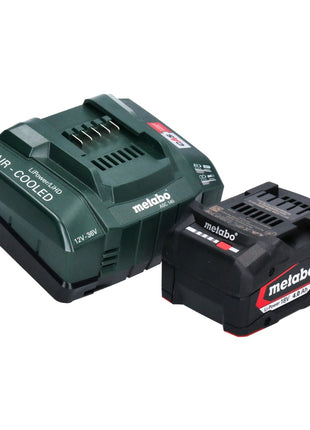 Set básico Metabo 1x batería Li-Power 18 V 4,0 Ah CAS Li-Ion (625027000) + cargador rápido ASC 145 (627378000)