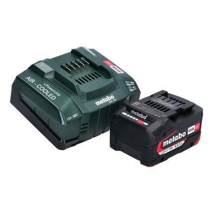 Set base Metabo 1x batteria Li-Power 18 V 4,0 Ah CAS Li-Ion ( 625027000 ) + caricatore rapido ASC 145 ( 627378000 )