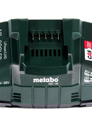 Set básico Metabo 1x batería Li-Power 18 V 4,0 Ah CAS Li-Ion (625027000) + cargador rápido ASC 145 (627378000)