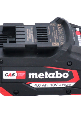 Metabo Basis Set 2x Li-Power Akkupack 18 V 4,0 Ah CAS Li-Ion Akku ( 2x 625027000 ) + ASC 145 Schnell Ladegerät ( ‭627378000‬ )