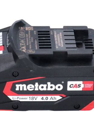 Metabo set básico 4x batería Li-Power 18 V 4,0 Ah CAS Li-Ion (4x 625027000) + cargador rápido ASC 145 (627378000)