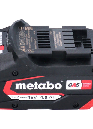 Metabo Basis Set 2x Li-Power Akkupack 18 V 4,0 Ah CAS Li-Ion Akku ( 2x 625027000 ) + ASC 145 DUO Doppel Schnell Ladegerät ( ‭627495000 )